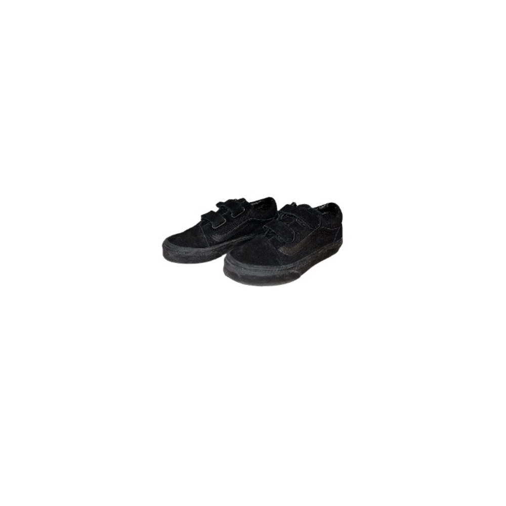 Vans Black Suede Velcro Sneakers - Children’s Size 2.5